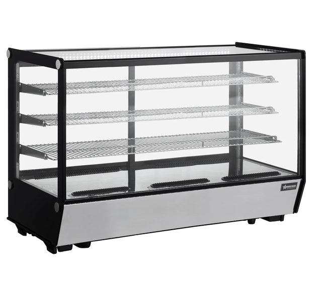 Omcan RS-CN-0225S-5 48 inch square glass countertop refrigerated display