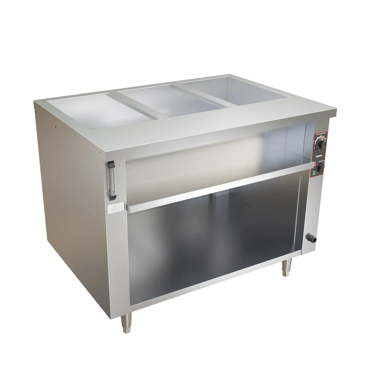 Omcan FW-CN-0003-C 44 Inch 3 pan open well electric steam table