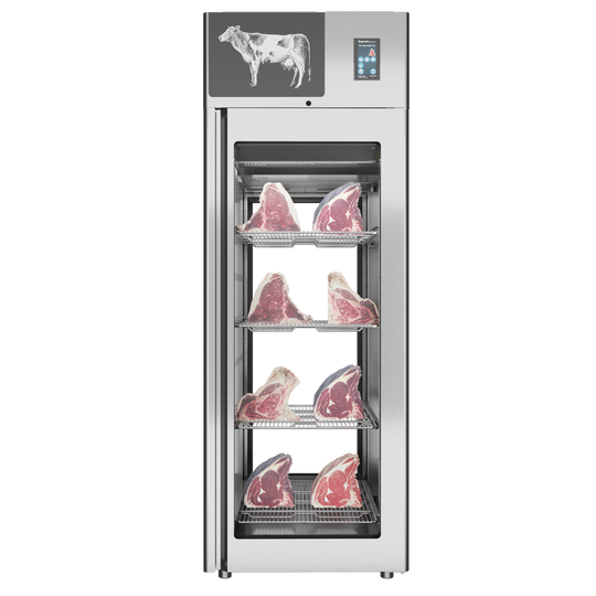 Omcan PI3AION07TTI Stagionello Dry Age 3.0 700 L dry aging cabinet 2-glass view