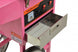 Omcan CF-CN-0520-T candy floss machine on mobile trolley with stainless steel bowl