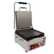 Omcan PG-CN-0515-FT single panini grill with smooth plates and timer