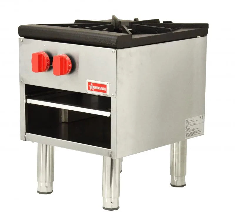 Omcan CE-CN-0533-S single burner natural gas stock pot range 100000 BTU