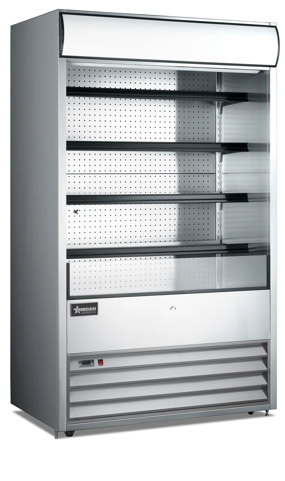 Omcan RS-CN-0700 48 inch stainless steel grab and go open refrigerated floor display case