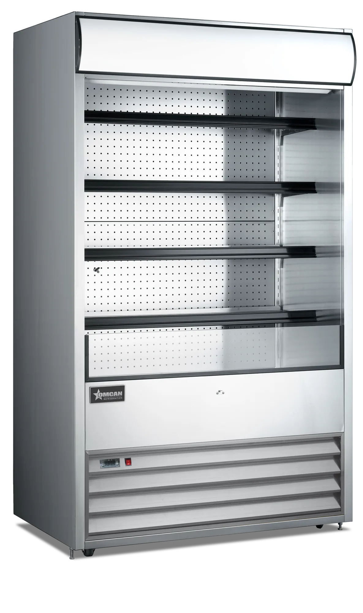 Omcan RS-CN-0700 48 inch stainless steel grab and go open refrigerated floor display case