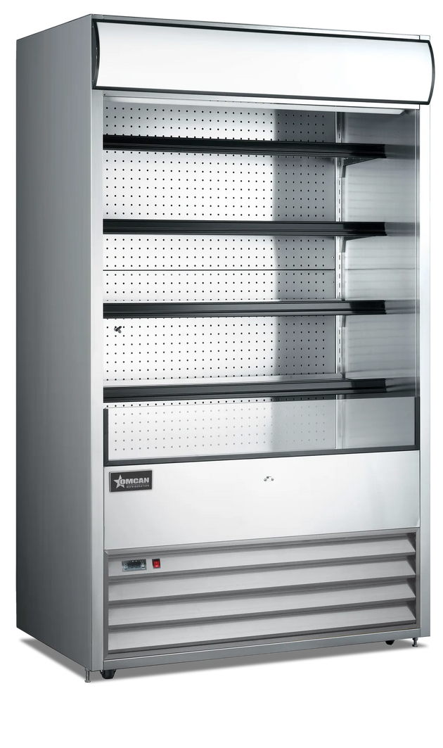 Omcan RS-CN-0700 48 inch stainless steel grab and go open refrigerated floor display case