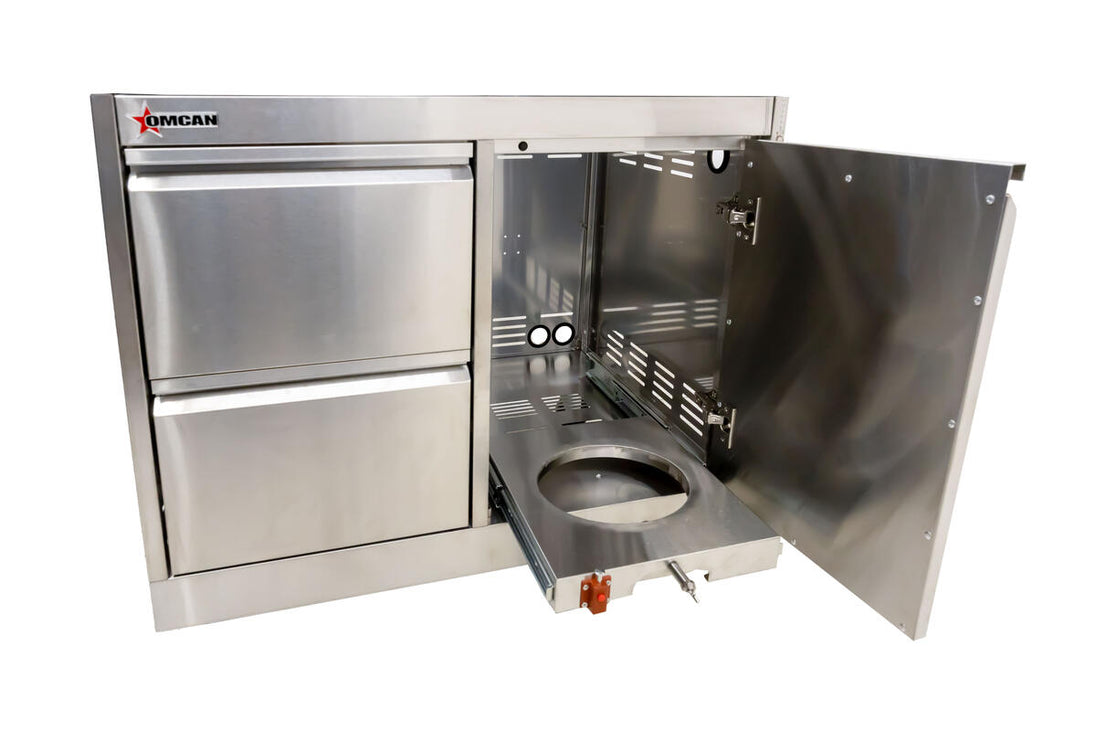 Omcan 47877 cabinet stand additional view