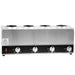 Omcan FW-CN-1604 four bottle stainless steel squeeze bottle sauce warmer