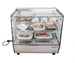 Omcan DW-CN-0120-5 27 inch countertop display warmer with three shelves and square glass