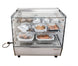 Omcan DW-CN-0120-5 27 inch countertop display warmer with three shelves and square glass