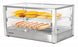 Omcan DW-CN-0080-L 28 inch two shelf square glass countertop display warmer