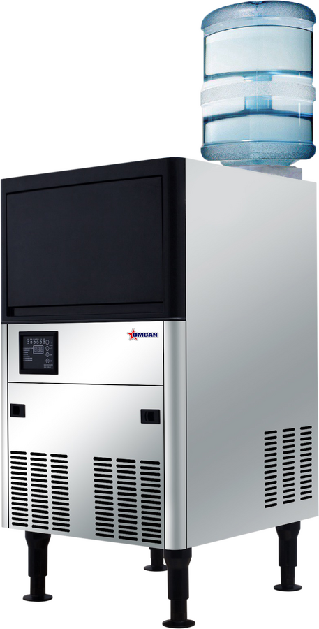 Omcan IC-CN-0089ST 20 inch ice maker with dual water input and 33 lb bin