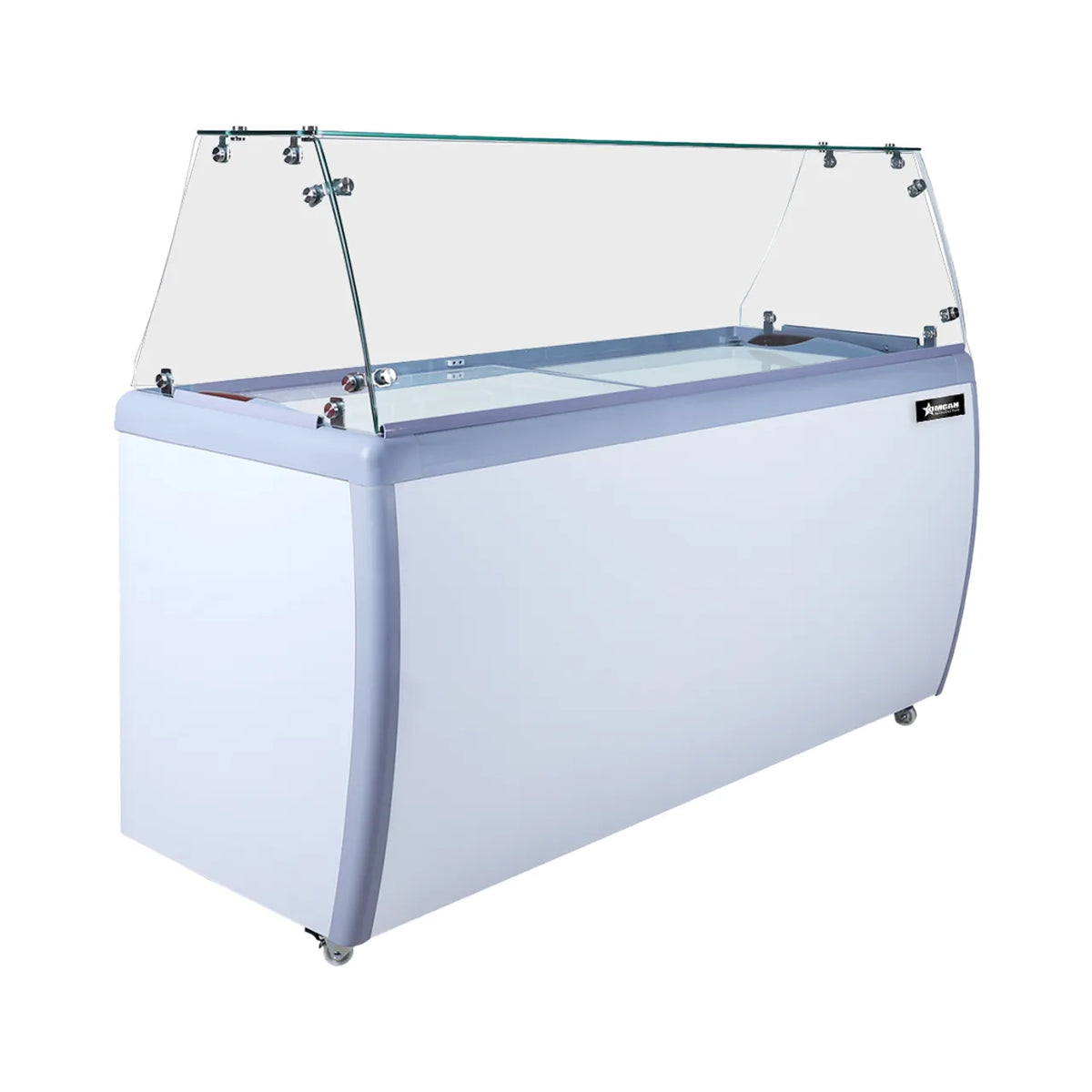 Omcan FR-CN-0260-S 39 inch ice cream dipping freezer 6 plus 4 tubs