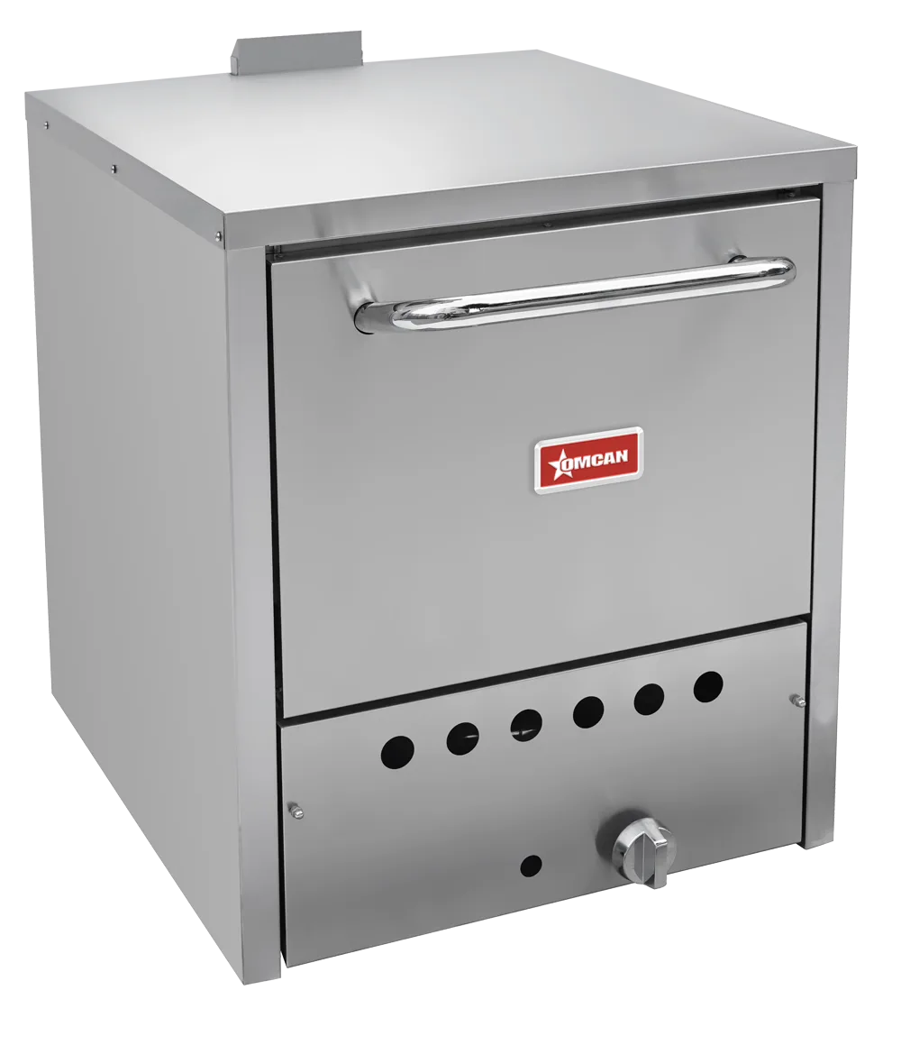 Omcan PE-CN-24P19 19.5 inch natural gas single chamber countertop pizza oven