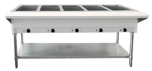Omcan FW-CN-0005-LP five pan open well propane steam table