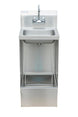 Omcan 47246 hand sink and floor mop sink combination with gooseneck faucet