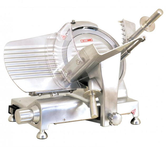 Omcan MS-CN-0250-C 10 inch belt driven meat slicer with blade lock