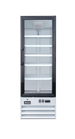 Omcan RE-CN-0009-HC white merchandiser refrigerator angle view