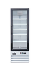 Omcan RE-CN-0009-HC white merchandiser refrigerator angle view