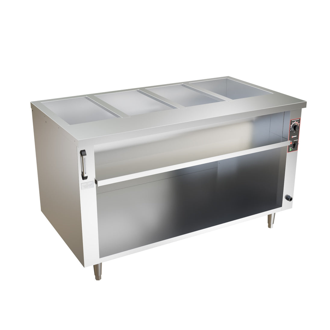 Omcan FW-CN-0004-C 58 Inch 4 pan open well electric steam table