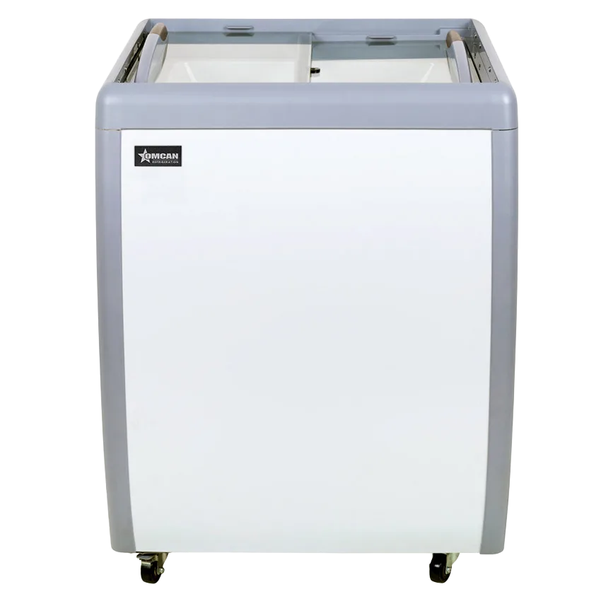 Omcan FR-CN-0160-R 26 inch ice cream display chest freezer with flat glass top