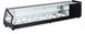 Omcan RS-CN-0084 58 inch flat glass refrigerated sushi showcase in black