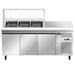 Omcan PT-CN-0071C salad prep table detail view