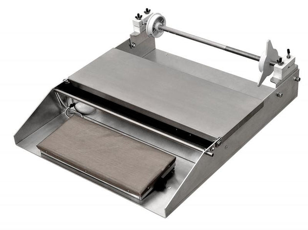 Omcan SE-CN-0533 single roll wrapping machine with 6 x 15 inch hot plate
