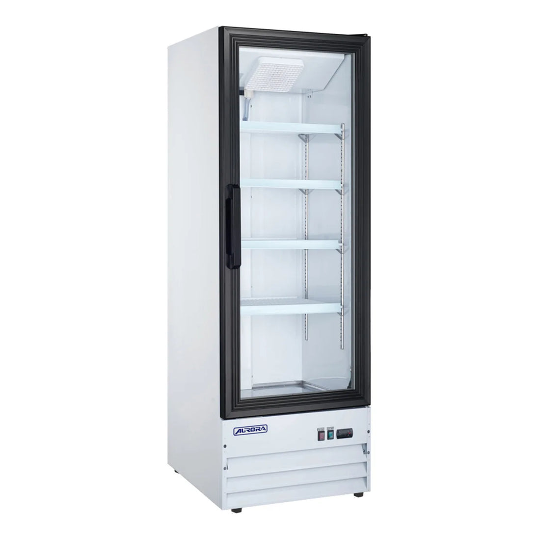 Omcan RE-CN-0009E-HC Aurora 22 inch one glass door display refrigerator in white