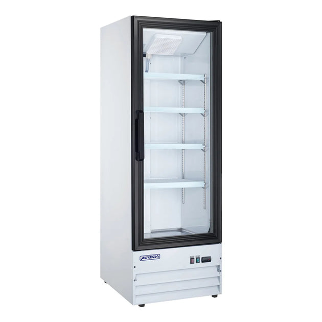 Omcan RE-CN-0009E-HC Aurora 22 inch one glass door display refrigerator in white