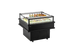 Omcan RE-CN-0900C 37.5 inch refrigerated island showcase in black