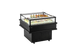 Omcan RE-CN-0900C 37.5 inch refrigerated island showcase in black