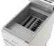 Migali Industries C-F35-LP 15 Inch Gas Deep Fryer - overhead view of the stainless steel fry tank and tube rack interior