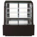Dukers DDM48R-CB curved glass bakery case shown at an angle