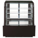 Dukers DDM48R-CB curved glass bakery case shown at an angle