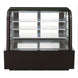 Dukers DDM60R-CB curved glass bakery case shown at an angle