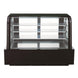 Dukers DDM72R-CB curved glass bakery case shown at an angle