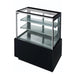 Dukers DDM36R 36 inch straight glass refrigerated cake showcase in black