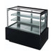 Dukers DDM48R 48 inch straight glass refrigerated cake showcase in black