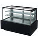 Dukers DDM60R 60 inch straight glass refrigerated cake showcase in black