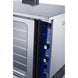 DCCOG2 oven cavity with chrome-plated racks on multi-position guides