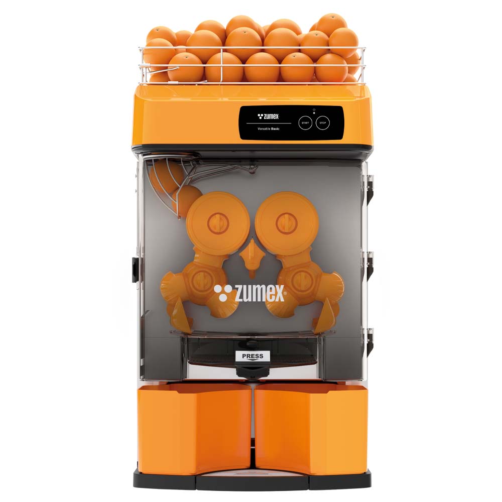 Zumex Versatile Basic countertop automatic citrus juicer with 22 lb fruit feeder