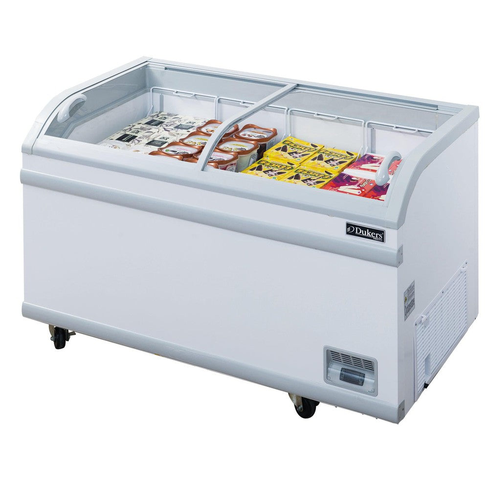 Dukers WD-500Y chest freezer shown in a retail setting