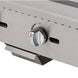 Migali Industries C-G36 36 Inch Gas Countertop Griddle - close-up detail of a burner control knob and stainless front panel